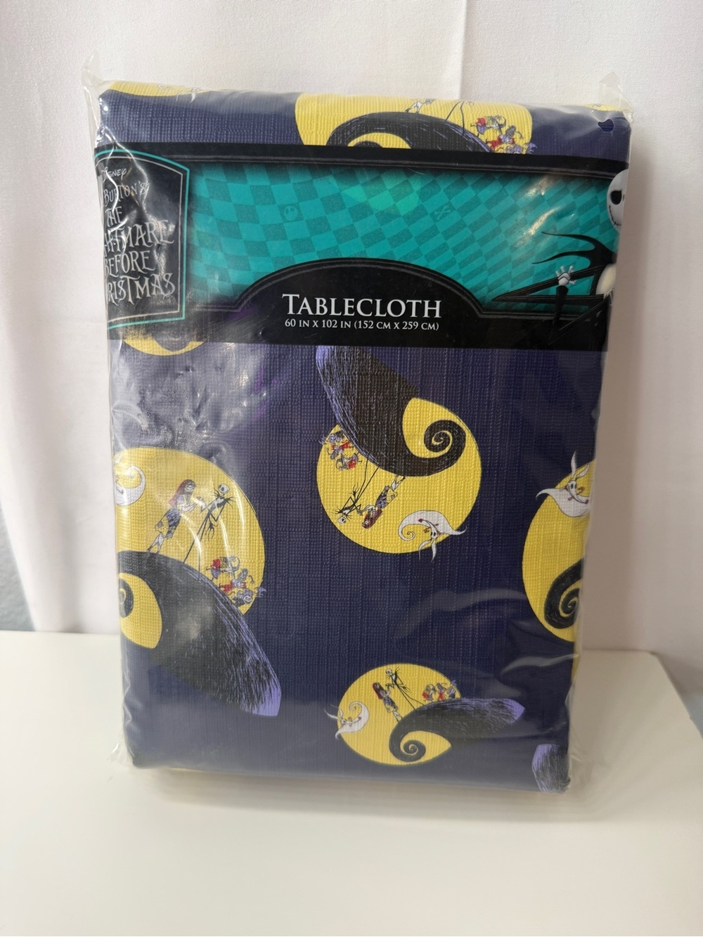 Disney Nightmare Before Christmas Vinyl Tablecloth Halloween Decor 60x102 NEW